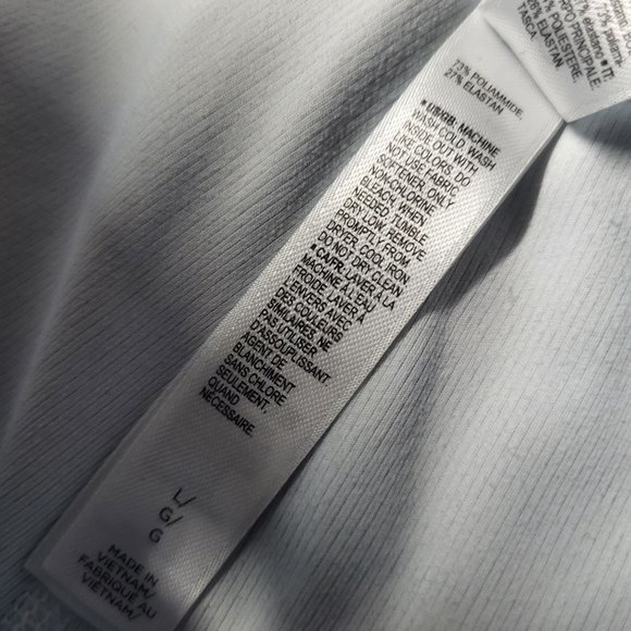 Core IO Women's Athletic Leggings, Blue/ White Watercolor, Large - Picture 2 of 8